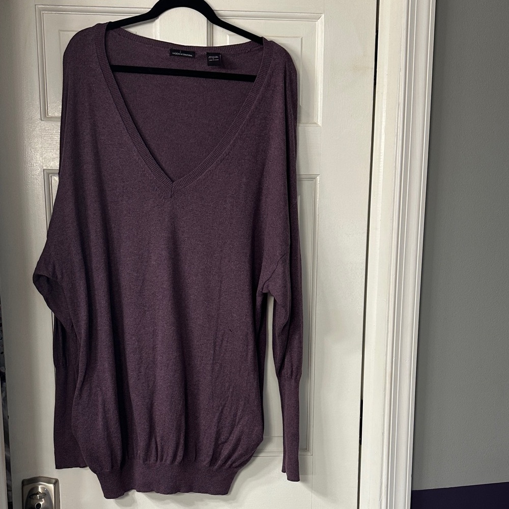 Moda International Purple Knit Tunic